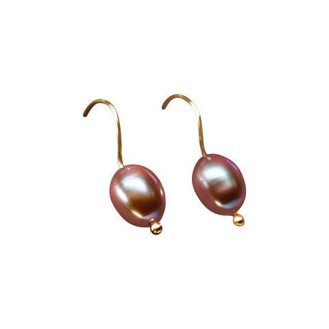 14k Classic Gold Pearl Earrings